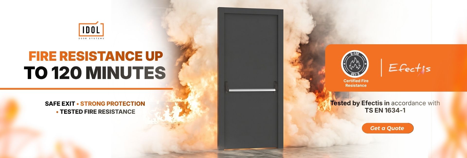 Fire Resistance of Up to 120 Minutes