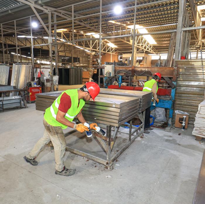 Rock Wool Filling Process