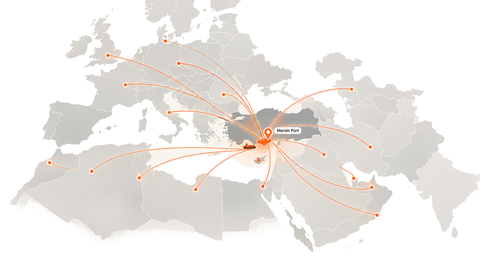 Idol Door Systems dealer and supply chain map of Turkey